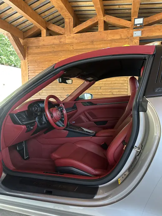 Porsche 911 Targa, intérieur après prestation Signature — Auto Detailing 06, Nice